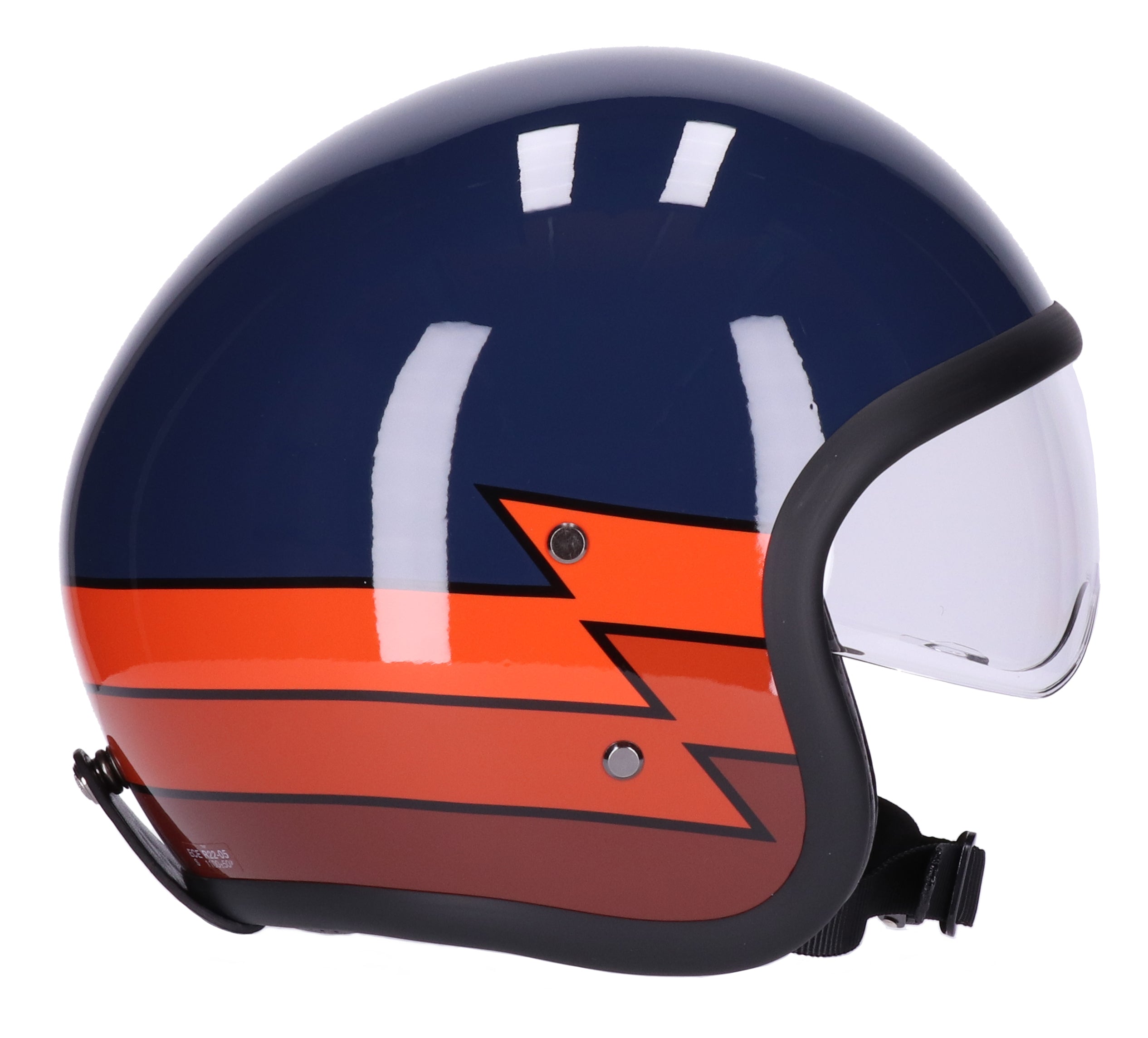 ROEG SUNDOWN HELMET LIGHTNING GLOSS NAVY - Dutch on Wheels
