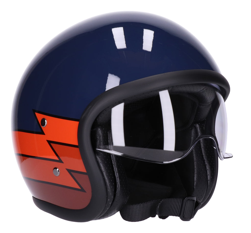 ROEG SUNDOWN HELMET LIGHTNING GLOSS NAVY - Dutch on Wheels
