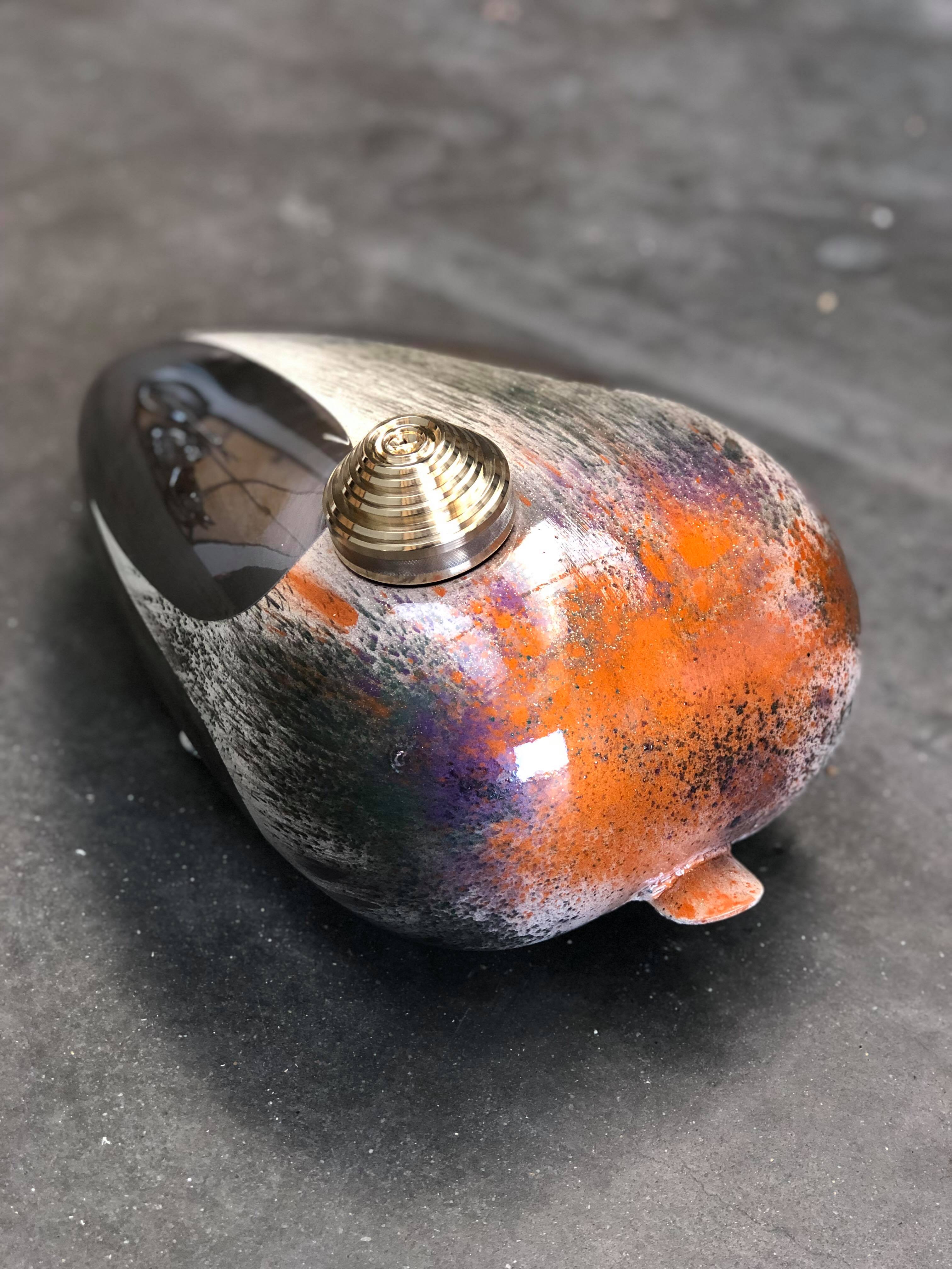 Chopper Gastank “STEROïDE” - Dutch on Wheels, custompaint, pinstriping, motorcycle art 