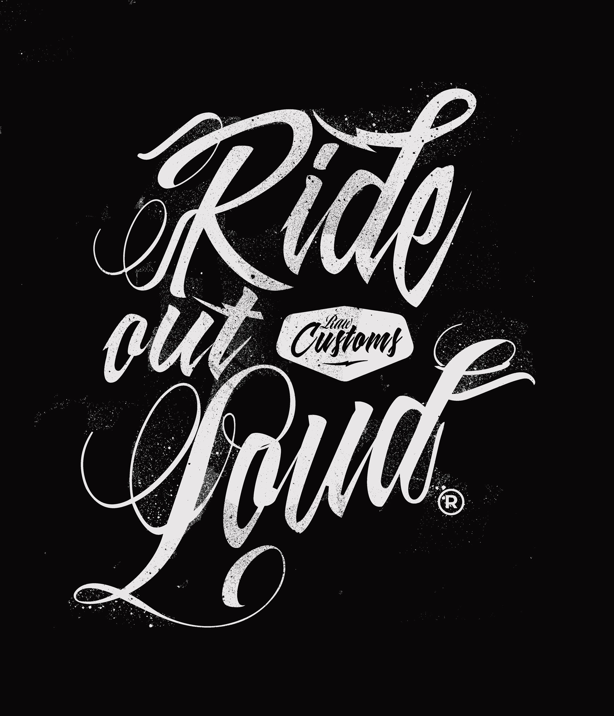 'Ride out Loud'  Original Dutch on wheels x Raw Custom T-Shirt. Unisex - Dutch on Wheels