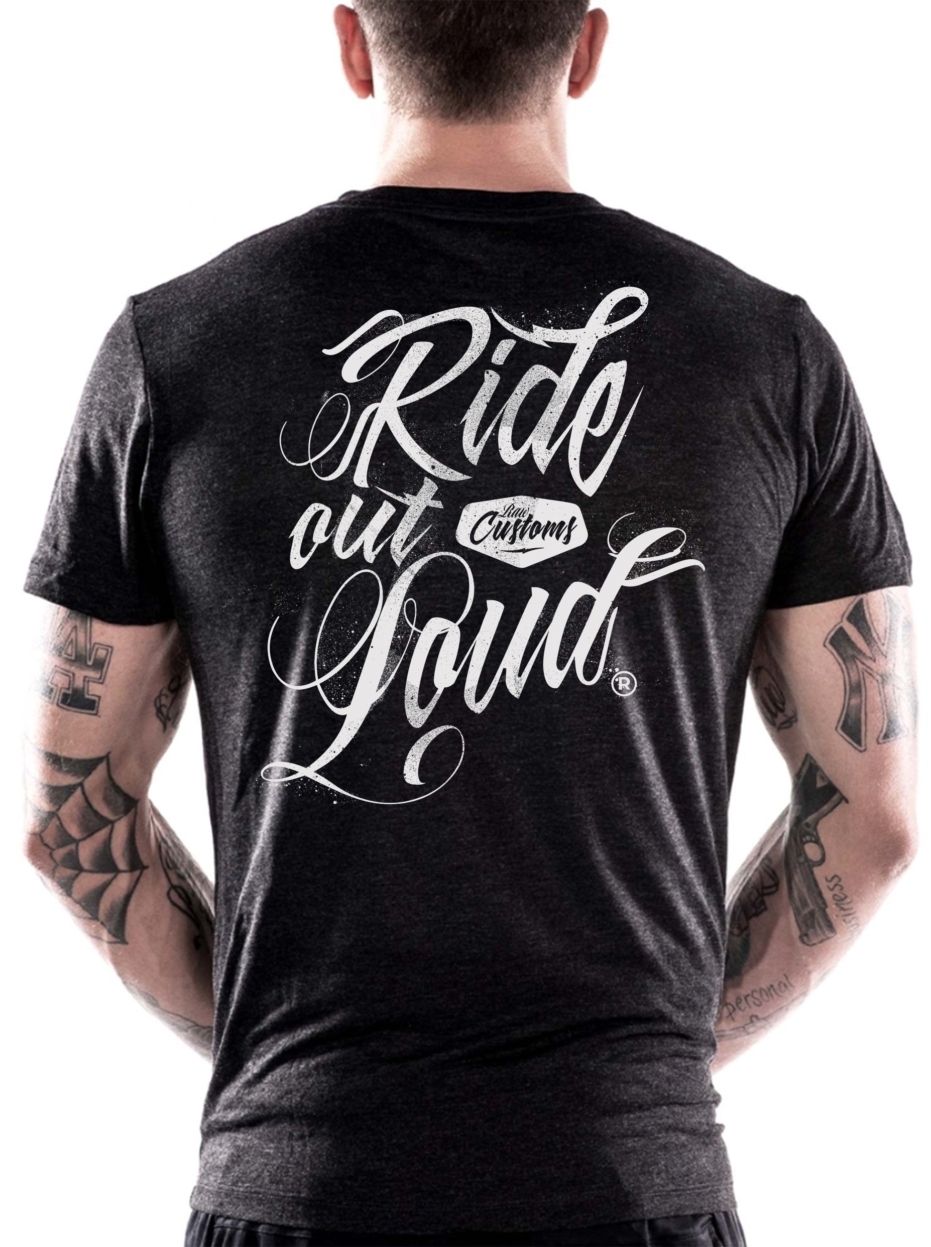 'Ride out Loud' Dutch on wheels x Raw Custom T-Shirt. Dutch on Wheels
