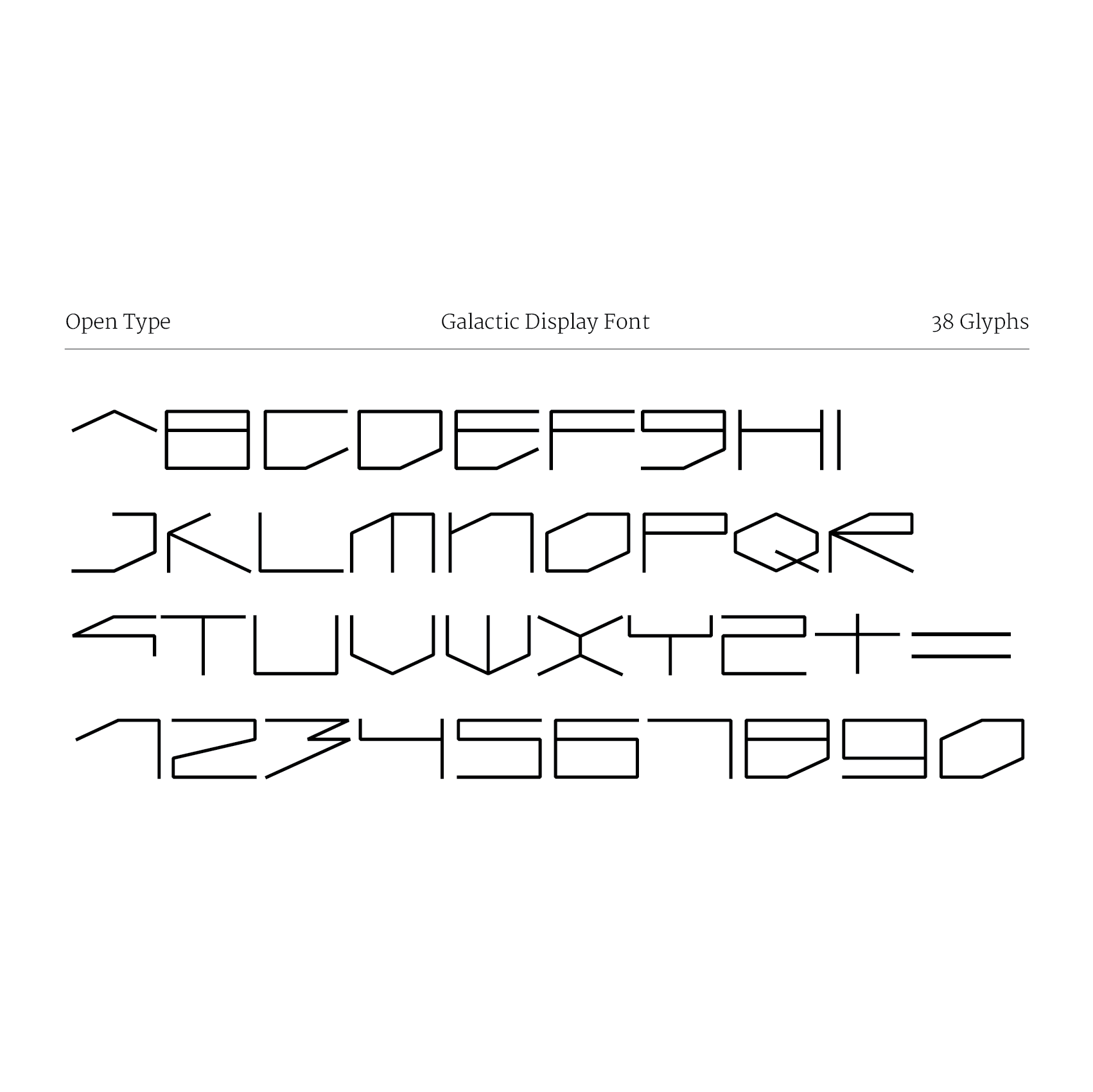 GALACTIC DISPLAY FONT - Dutch on Wheels